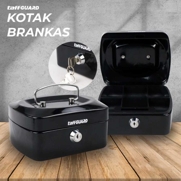 TaffGUARD Kotak Brankas Uang Safebox Key Lock 15x12x8cm - JJZS66