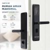 1 TaffHOME Smart Door Lock Password Fingerprint Card - XR25