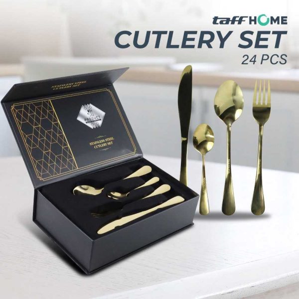 TaffHOME Set Perlengkapan Makan Cutlery 24 PCS - TW824