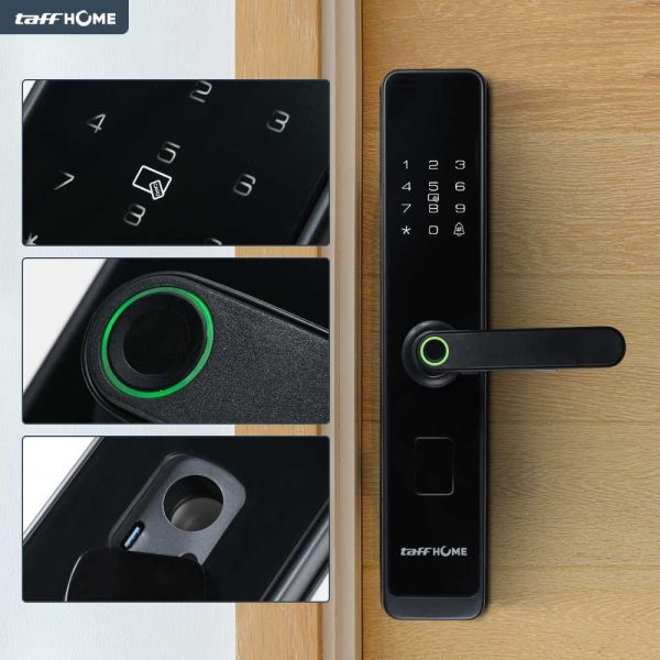 taffhome-smart-door-lock-password-fingerprint-card-xr25 (3) TaffHOME Smart Door Lock Password Fingerprint Card - XR25