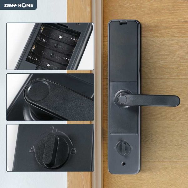 taffhome-smart-door-lock-password-fingerprint-card-xr25 (4) TaffHOME Smart Door Lock Password Fingerprint Card - XR25