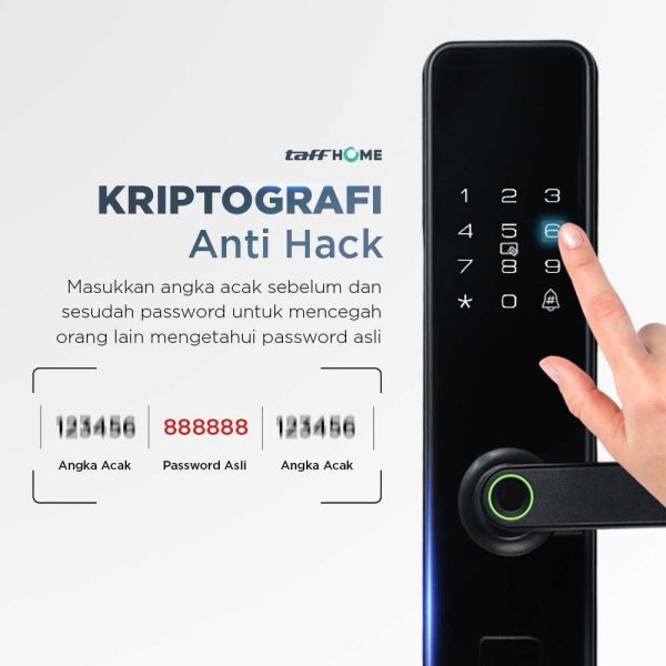 taffhome-smart-door-lock-password-fingerprint-card-xr25 TaffHOME Smart Door Lock Password Fingerprint Card - XR25
