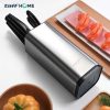 TaffHOME Tempat Pisau Dapur Stand Tool Knife Holder Stainless Steel - DJ-012 - Silver
