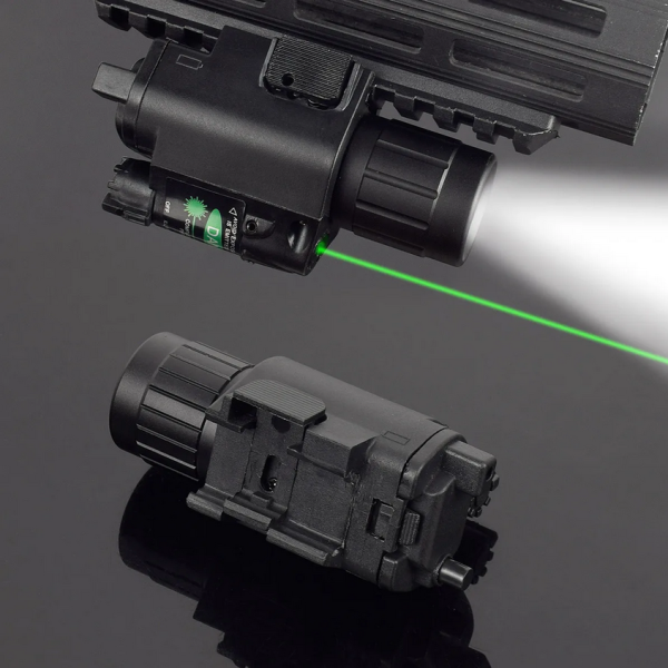 TaffLED Senter Senapan Tactical Quick Release Rail Mount + Laser 5mW - JGSD