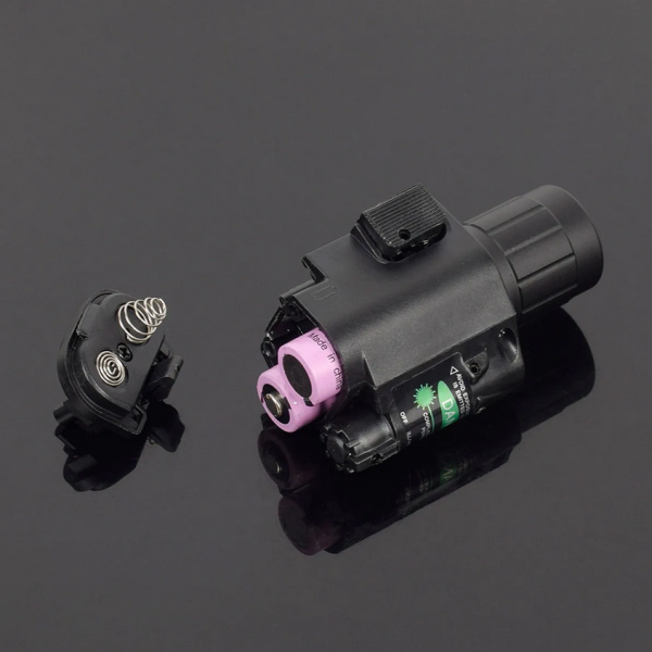 TaffLED Senter Senapan Tactical Quick Release Rail Mount + Laser 5mW - JGSD