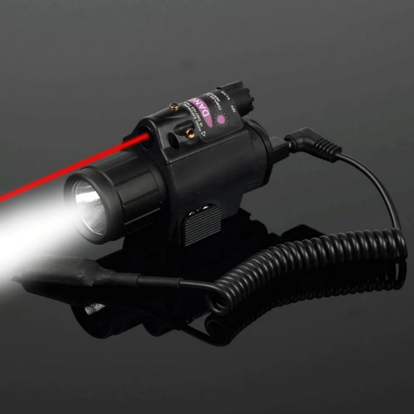 TaffLED Senter Senapan Tactical Quick Release Rail Mount + Laser 5mW - JGSD