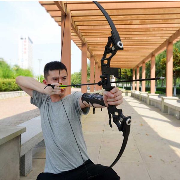 TaffSPORT Busur Panah Hunting Archery Bow 30-45 LBS