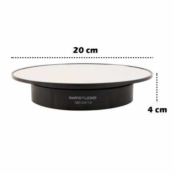 TaffSTUDIO Alas Putar Fotografi Mirror Rotating 360 Turntable 20cm - QM104712