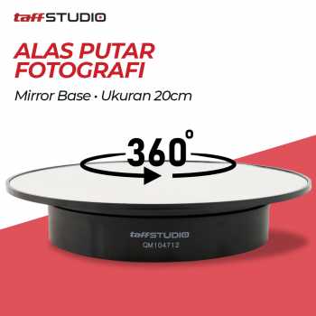 TaffSTUDIO Alas Putar Fotografi Mirror Rotating 360 Turntable 20cm - QM104712