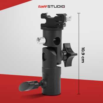 TaffSTUDIO Hot Shoe Swivel Lampu Flash Kamera for Studio Tripod QM3625