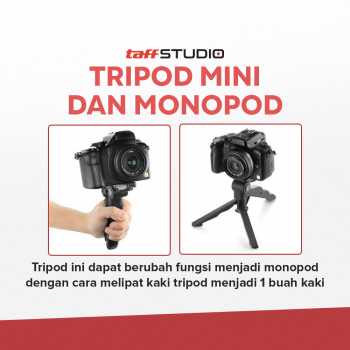 TaffSTUDIO Mini Foldable Folding Tripod Stand - CP-GP264
