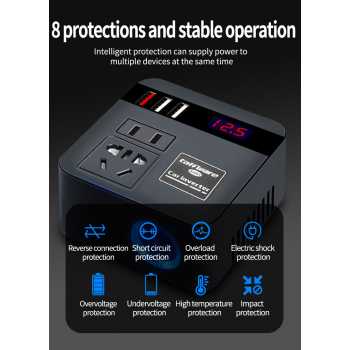 taffware-car-power-inverter-konverter-usb-charging-1224v-100w-ea851 (1) Taffware Car Power Inverter DC to DC 12/24V to 110/220V 100W - EA851