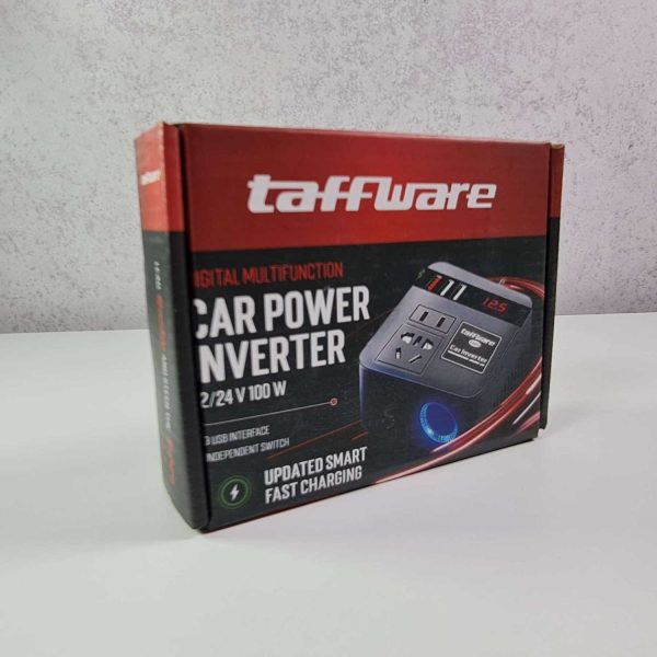 Taffware Car Power Inverter Konverter USB Charging 12/24V 100W - EA851