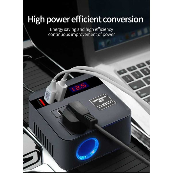 Taffware Car Power Inverter Konverter USB Charging 12/24V 100W - EA851