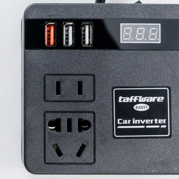 Taffware Car Power Inverter Konverter USB Charging 12/24V 100W - EA851