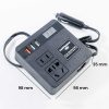 Taffware Car Power Inverter Konverter USB Charging 12/24V 100W - EA851