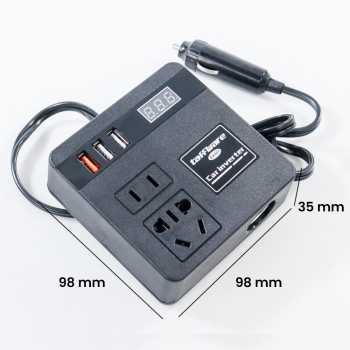 taffware-car-power-konverter-fast-charging-inverter-100w-ea851 (3) Taffware Car Power Inverter DC to DC 12/24V to 110/220V 100W - EA851