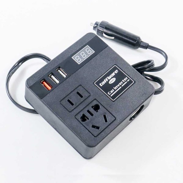 Taffware Car Power Inverter Konverter USB Charging 12/24V 100W - EA851
