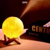 Taffware Air Humidifier Lampu Tidur 3D Moon Night Light - Humi AX-08