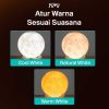 Taffware Air Humidifier Lampu Tidur 3D Moon Night Light - Humi AX-08