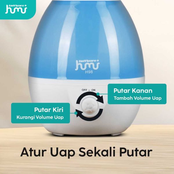 Taffware Classic Drop 6 in 1 Ultrasonic Air Humidifier Aroma Therapy - HUMI H98