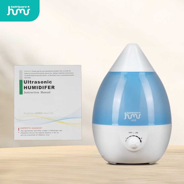 Taffware Classic Drop 6 in 1 Ultrasonic Air Humidifier Aroma Therapy - HUMI H98