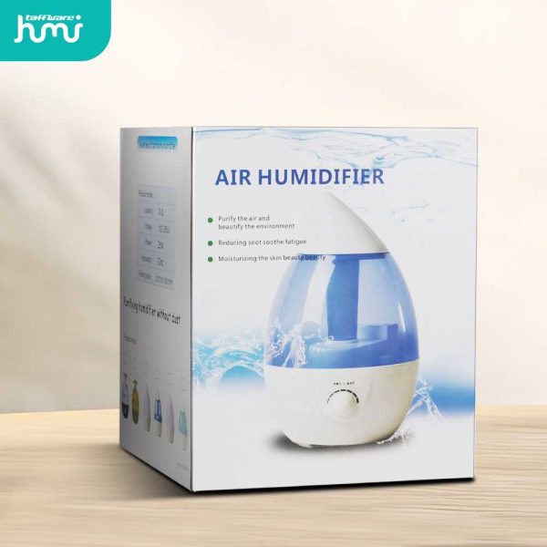 Taffware Classic Drop 6 in 1 Ultrasonic Air Humidifier Aroma Therapy - HUMI H98