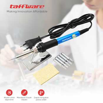 Taffware Solder Adjustable Temperature Fast Heating 60W with 5 Tips - CS-31 A