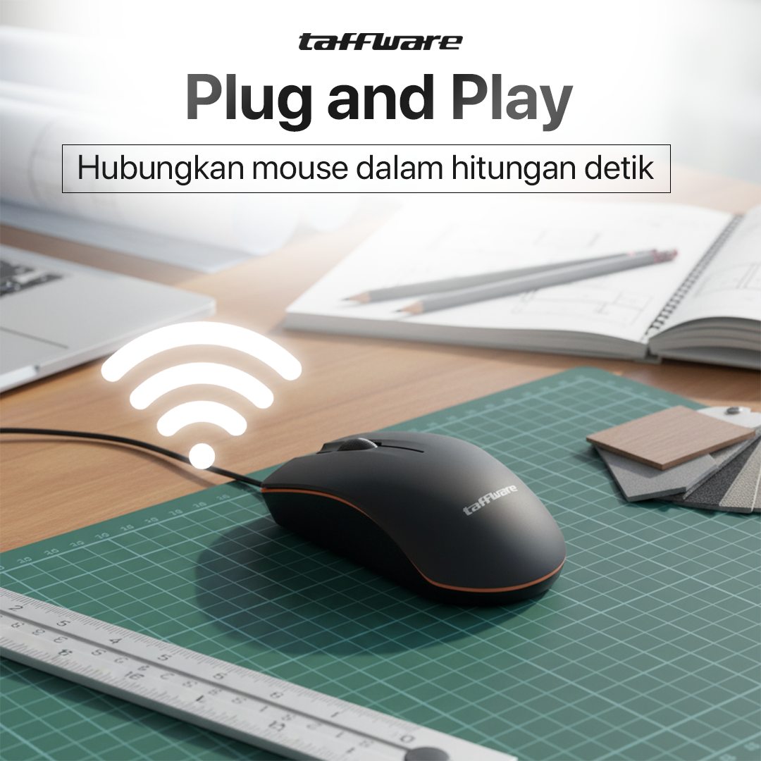 Taffware Wired Mouse USB 800DPI - M20