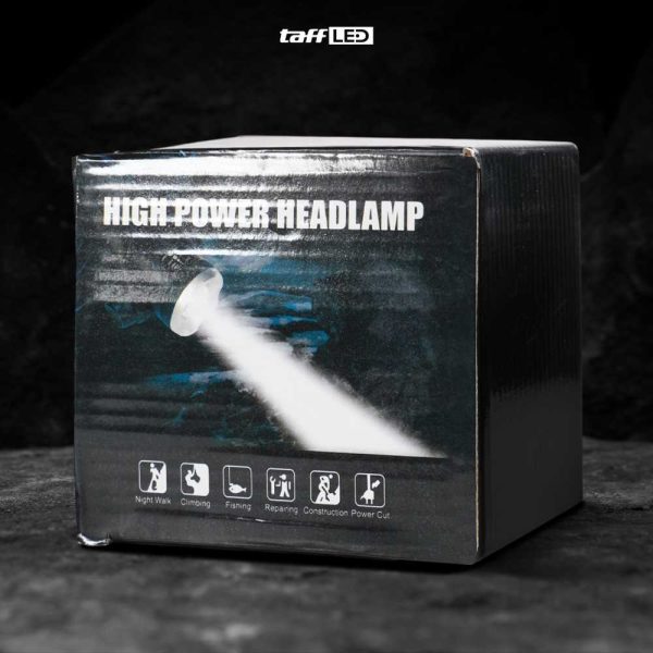 TaffLED High Power Headlamp LED Cree XML T6 + Charger - 568D