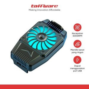 0ad9e69b04cad72cfcafffd6144d0abb TaffGO Smartphone Cooling Fan Kipas Pendingin Radiator Heat Sink - H-15 - Black