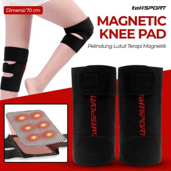 TaffSPORT Pelindung Lutut Terapi Magnetik Knee Pad 86cm - A-7720
