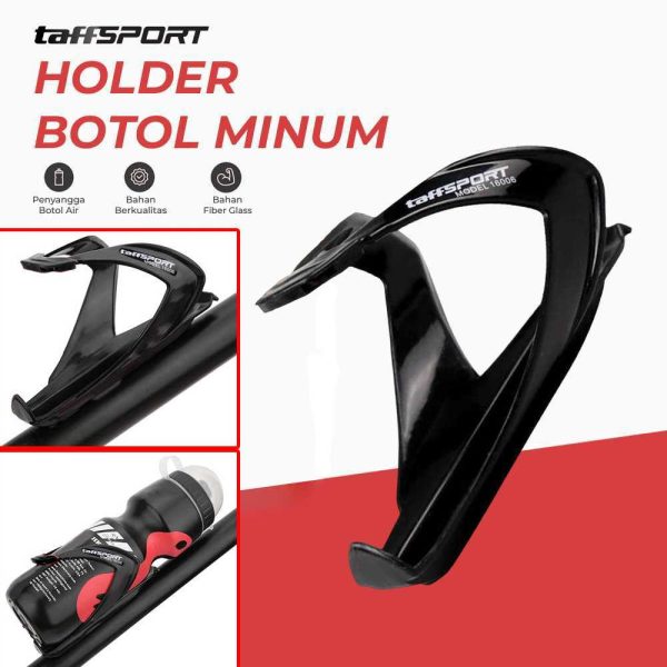 TaffSPORT Holder Botol Minum Sepeda Adjustable MTB - 16006 - Black