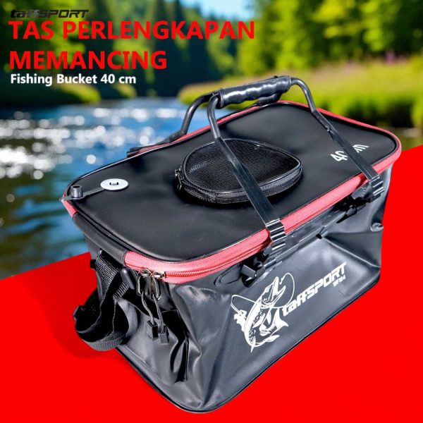 TaffSPORT Tas Perlengkapan Memancing Fishing Bucket 40 CM - WF124