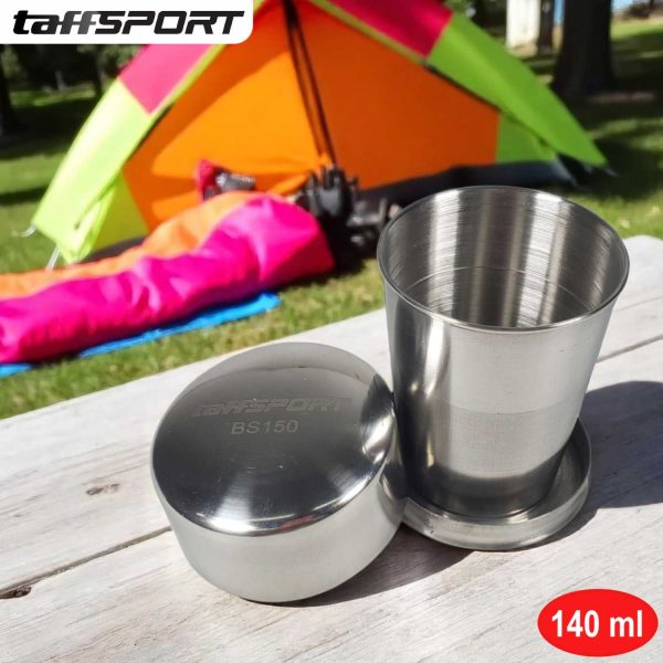 TaffSPORT Gantungan Kunci Gelas Lipat Camping Folded Cup