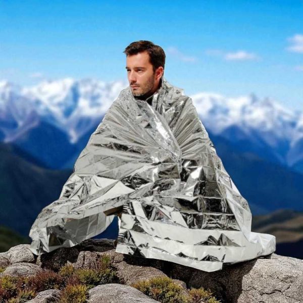 TaffSPORT Selimut Darurat Emergency Blanket Thermal Insulation - SL03-001 - Silver