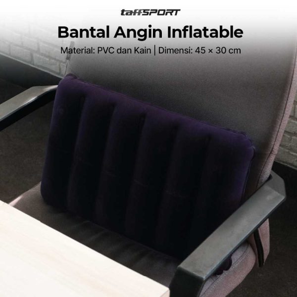 TaffSPORT Bantal Angin Inflatable PVC Neck Pillow High Rest