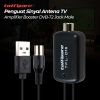 Taffware Penguat Sinyal Antena TV Amplifier Signal Booster HD DVB-T2 for Digital TV Antenna - TFL-D15 - Black