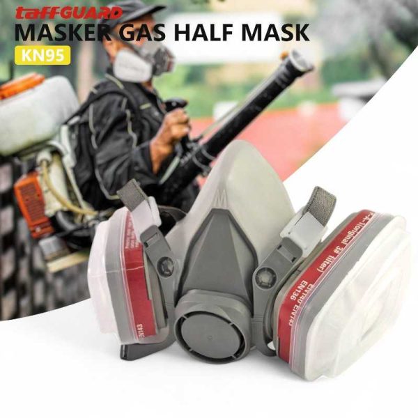 Masker Gas Taffguard Half Mask Respirator KN95 - 6200