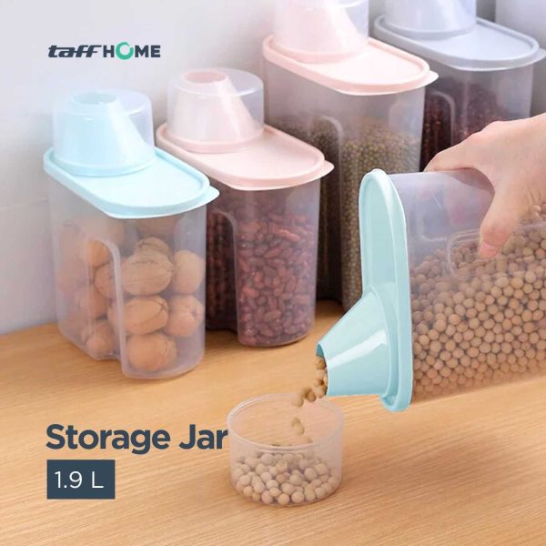 TaffHOME Toples Wadah Penyimpanan Makanan Food Storage Container 1.9L 1PCS - H1211