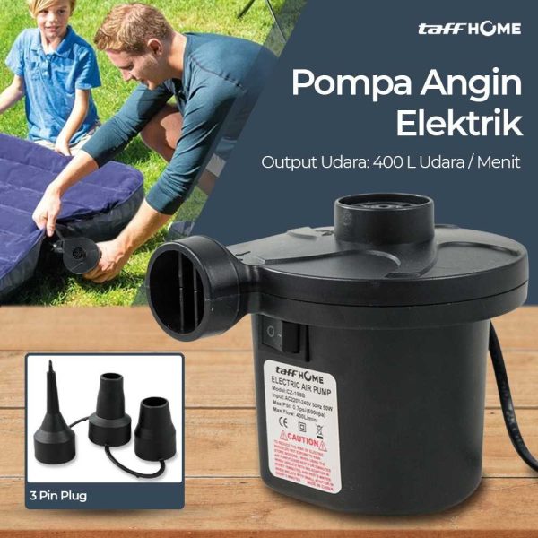 1 TaffHOME Pompa Angin Elektrik Air Pump Vacuum Compression - CZ-198B