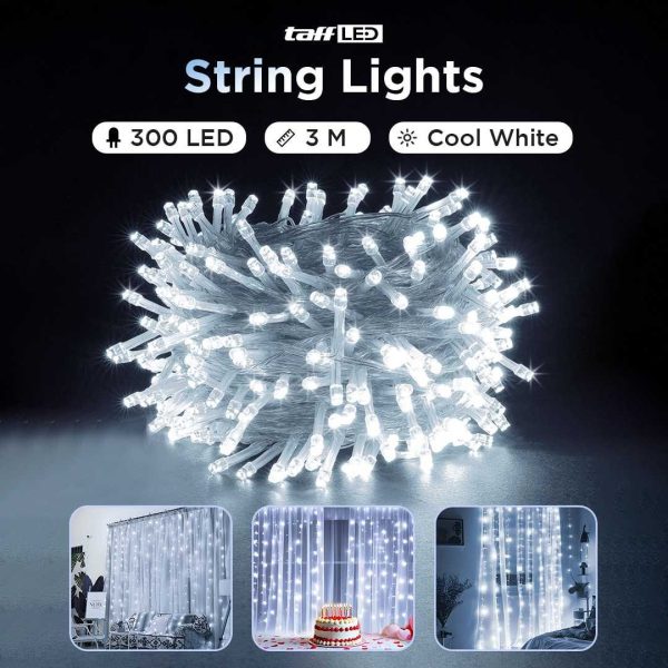 TaffLED Lampu Gorden Dekorasi Wedding Fairy Light 3x3Meter 300 LED - 300L