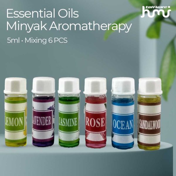 Taffware Essential Oils Aromatherapy Diffusers 5ml Mixing 6 PCS - 3544
