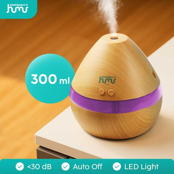 Taffware Air Humidifier Aromatherapy Oil Diffuser Wood Design 300ml - Humi H218 - Wooden