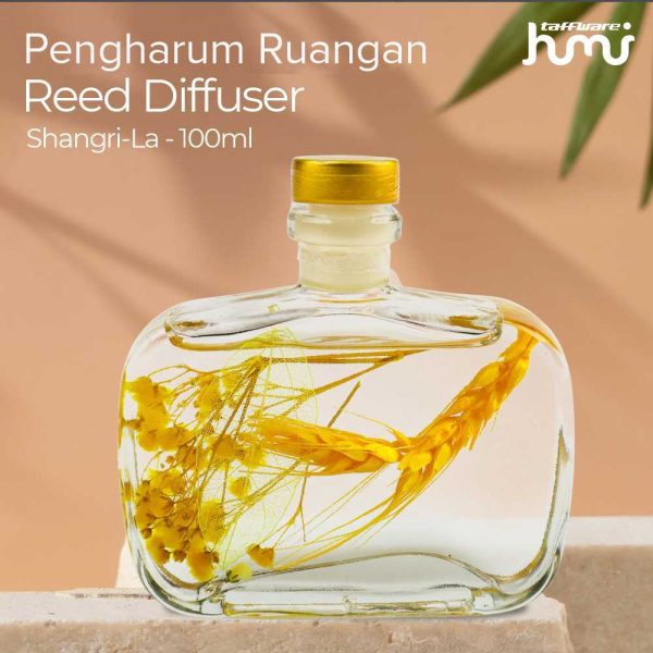 Taffware HUMI Pengharum Ruangan Reed Diffuser with Rattan Sticks - Shangri-La