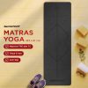 TaffSPORT Karpet Pilates Yoga Mat Anti Slip TPE 183 x 61 CM - PROlite 60 Hitam