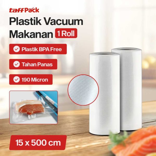 TaffPACK Kantong Plastik Vacuum Sealer Storage Bag 1 Roll - HK-07