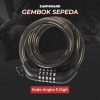 TaffGUARD Gembok Sepeda Kode Angka 5 Digit - SJ008 - Black