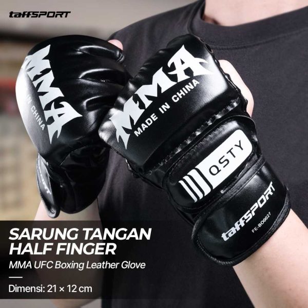 TaffSPORT Sarung Tangan Tinju Boxing Muay Thai Leather Glove - FE-BO0027