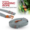 TaffGUARD Strap Pengikat Tas Luggage Camping Hiking Rope with Metal Quick Hook - BC098K